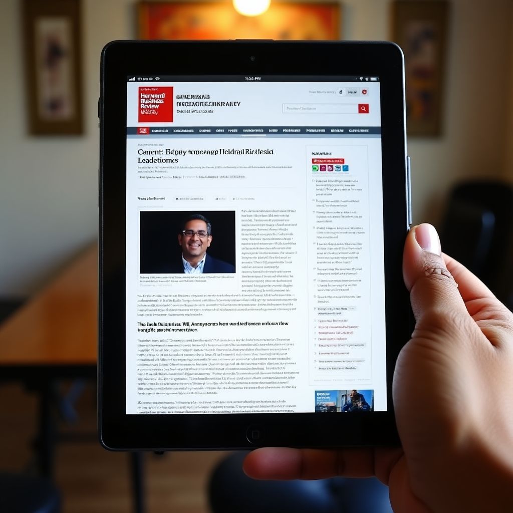 Harvard Business Review article on leadership